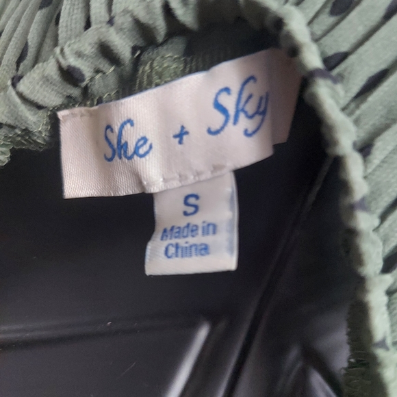 She &Sky Pleated Blouse - Picture 5 of 5